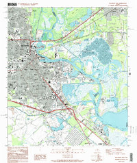 Download a high-resolution, GPS-compatible USGS topo map for Beaumont East, TX (1994 edition)