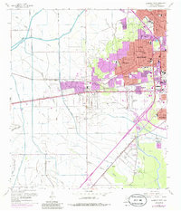 Download a high-resolution, GPS-compatible USGS topo map for Beaumont West, TX (1985 edition)