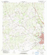 Download a high-resolution, GPS-compatible USGS topo map for Beeville West, TX (1979 edition)