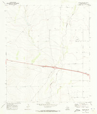 preview thumbnail of historical topo map of Pecos County, TX in 1970