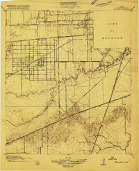 preview thumbnail of historical topo map of Bellaire, TX in 1915