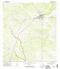 Download a high-resolution, GPS-compatible USGS topo map for Benavides, TX (1995 edition)
