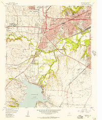 Download a high-resolution, GPS-compatible USGS topo map for Benbrook, TX (1957 edition)