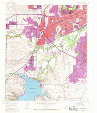 Download a high-resolution, GPS-compatible USGS topo map for Benbrook, TX (1969 edition)