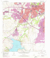 Download a high-resolution, GPS-compatible USGS topo map for Benbrook, TX (1974 edition)