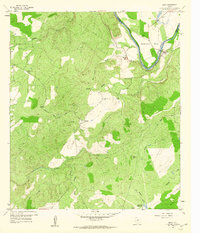 Download a high-resolution, GPS-compatible USGS topo map for Bend, TX (1960 edition)
