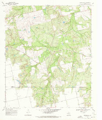 Download a high-resolution, GPS-compatible USGS topo map for Bernecker, TX (1972 edition)