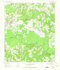 1960 Map of Big Sandy, 1974 Print