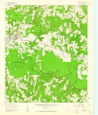 1960 Map of Big Sandy, 1961 Print