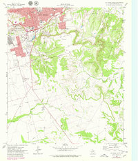 preview thumbnail of historical topo map of Howard County, TX in 1971