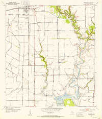Download a high-resolution, GPS-compatible USGS topo map for Blessing, TX (1953 edition)