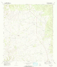 Download a high-resolution, GPS-compatible USGS topo map for Blue Hills, TX (1973 edition)