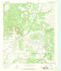 Download a high-resolution, GPS-compatible USGS topo map for Bobcat Bluff, TX (1967 edition)