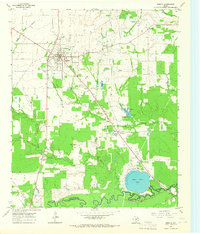 Download a high-resolution, GPS-compatible USGS topo map for Bogata, TX (1967 edition)