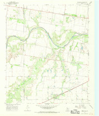 Download a high-resolution, GPS-compatible USGS topo map for Bomarton, TX (1969 edition)