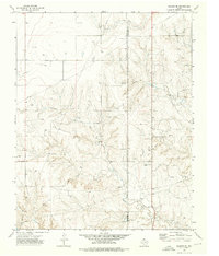 1972 Map of Lipscomb County, TX, 1976 Print