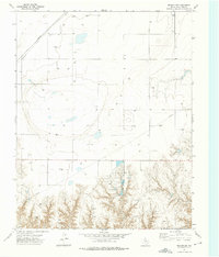 Download a high-resolution, GPS-compatible USGS topo map for Booker SW, TX (1975 edition)