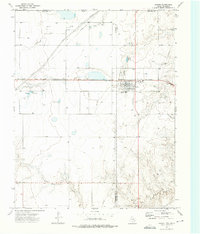 1973 Map of Booker, TX, 1975 Print