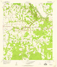 preview thumbnail of historical topo map of Colorado County, TX in 1957