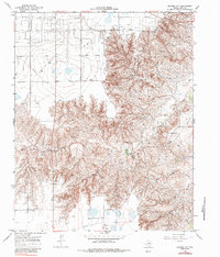 Download a high-resolution, GPS-compatible USGS topo map for Bowers City, TX (1984 edition)