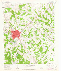 1961 Map of Bowie, 1963 Print