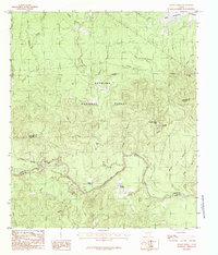 preview thumbnail of historical topo map of Angelina County, TX in 1984