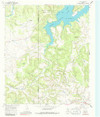 Download a high-resolution, GPS-compatible USGS topo map for Brad, TX (1986 edition)