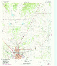 Download a high-resolution, GPS-compatible USGS topo map for Brady North, TX (1988 edition)