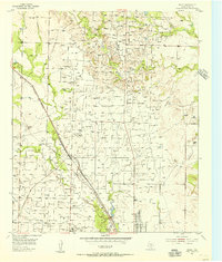 preview thumbnail of historical topo map of Scurry County, TX in 1954