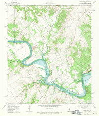 preview thumbnail of historical topo map of Johnson County, TX in 1968