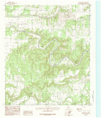 Download a high-resolution, GPS-compatible USGS topo map for Brazos West, TX (1984 edition)