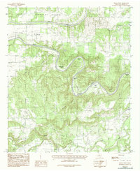 Download a high-resolution, GPS-compatible USGS topo map for Brazos West, TX (1987 edition)