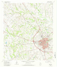 Download a high-resolution, GPS-compatible USGS topo map for Brenham, TX (1984 edition)