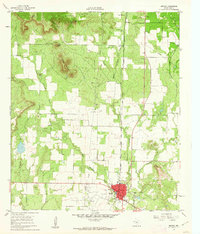 Download a high-resolution, GPS-compatible USGS topo map for Bronte, TX (1962 edition)