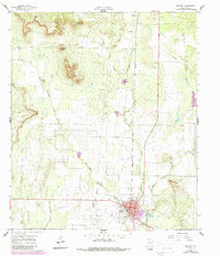 Download a high-resolution, GPS-compatible USGS topo map for Bronte, TX (1988 edition)