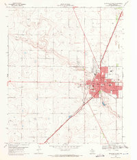1969 Map of Brownfield, TX, 1972 Print