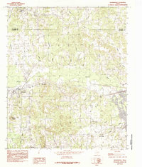 preview thumbnail of historical topo map of Brownsboro, TX in 1984