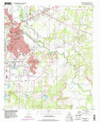 preview thumbnail of historical topo map of Brownwood, TX in 1996