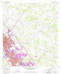 Download a high-resolution, GPS-compatible USGS topo map for Bryan East, TX (1985 edition)