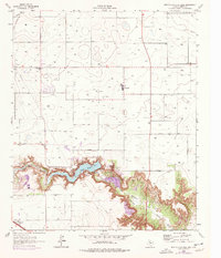Download a high-resolution, GPS-compatible USGS topo map for Buffalo Springs Lake, TX (1976 edition)