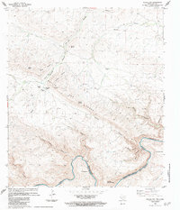 Download a high-resolution, GPS-compatible USGS topo map for Bullis Gap, TX (1984 edition)