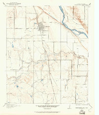 1915 Map of Burkburnett, 1961 Print