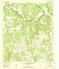 preview thumbnail of historical topo map of Brown County, TX in 1960