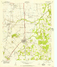Download a high-resolution, GPS-compatible USGS topo map for Burleson, TX (1956 edition)