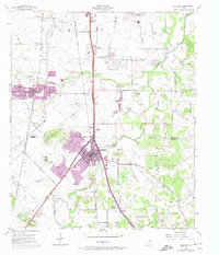 Download a high-resolution, GPS-compatible USGS topo map for Burleson, TX (1974 edition)