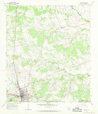 preview thumbnail of historical topo map of Burnet, TX in 1967