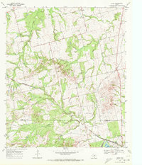Download a high-resolution, GPS-compatible USGS topo map for Busby, TX (1972 edition)