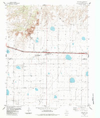 Download a high-resolution, GPS-compatible USGS topo map for Bushland, TX (1984 edition)