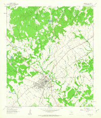 1961 Map of Caldwell, 1963 Print