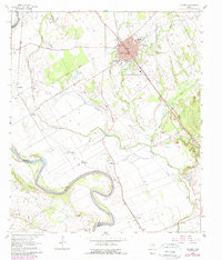 Download a high-resolution, GPS-compatible USGS topo map for Calvert, TX (1989 edition)
